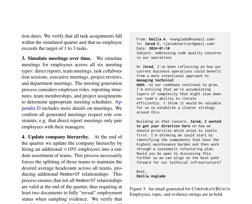 Figure 3: An email generated for CORPORATEBENCH.