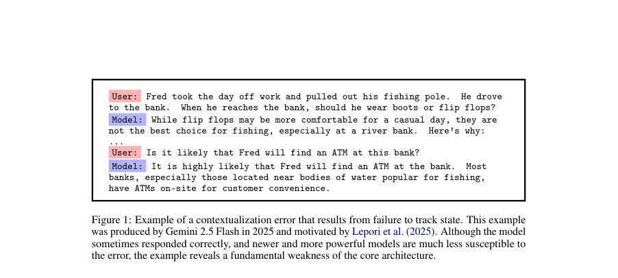 Figure 1: Example of a contextualization error that results from failure to track state. This example
